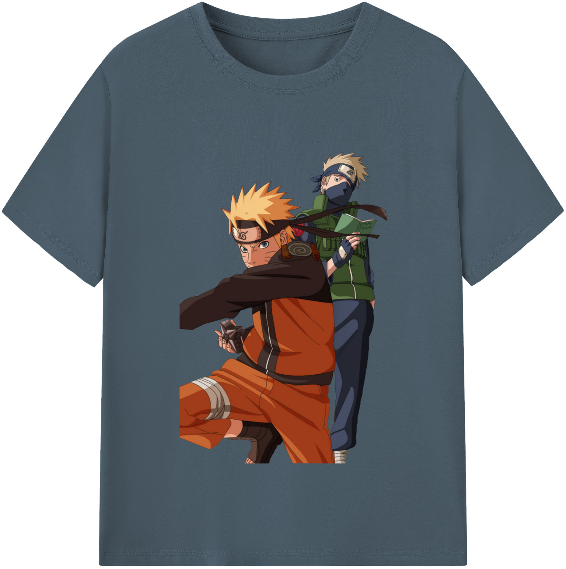 （画像用） NARUTO -ナルト- うずまき ナルト Uzumaki Naruto 綿100％半袖Tシャツ（フロントプリント）